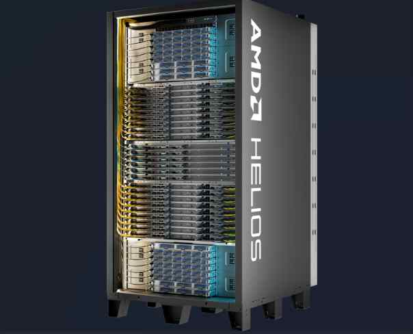 AMD 推出 Helion 智能体 AI 机架：单机柜最高塞下 32768 颗 EPYC 核心